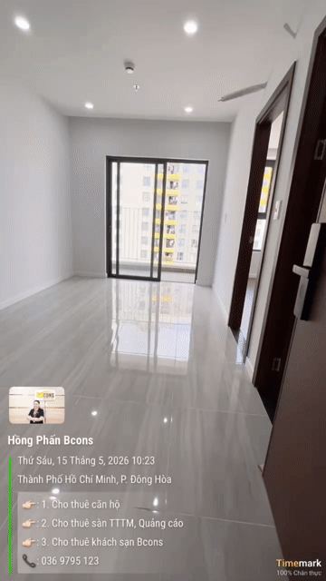 Cho thuê Căn hộ Chung cư Bcons City - Green Emerald Thành phố Dĩ An Bình Dương diện tích 54 m² giá 6,2 triệu/tháng