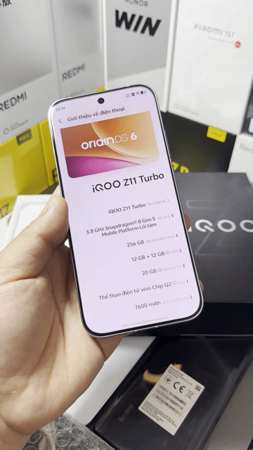 iQOO Z11 Turbo 12GB/256GB Likenew Fullbox. Mua bán Điện thoại tại Thành phố Nam Định Nam Định được đăng bởi Trí Dũng Store hình 1