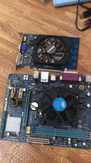 Mainboard Gigabyte H61 Xanh. Mua bán Linh kiện (RAM, Card...) tại Huyện Khoái Châu Hưng Yên được đăng bởi vũ văn tuấn hình 1