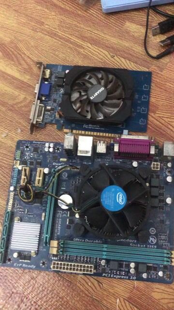 Mainboard Gigabyte H61 Xanh. Mua bán Linh kiện (RAM, Card...) tại Huyện Khoái Châu Hưng Yên được đăng bởi vũ văn tuấn hình 1