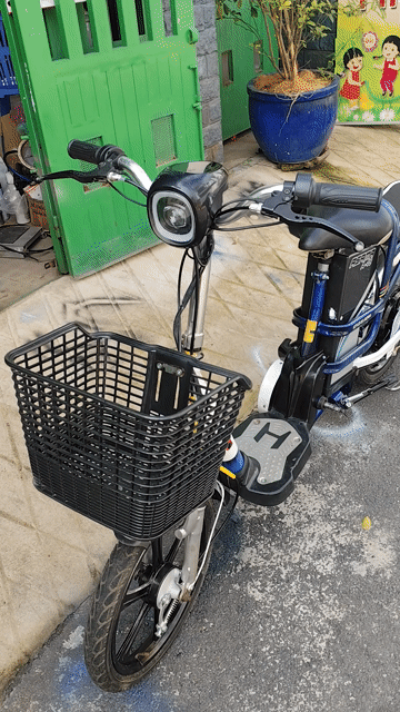 Xe đạp điện ASAMA Xanh dương. Mua bán Xe đạp tại Thành phố Biên Hòa Đồng Nai được đăng bởi Vũ Huy Hoàng  hình 1