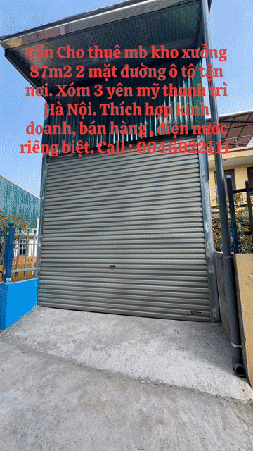 Cho thuê Văn phòng, Mặt bằng kinh doanh Huyện Thanh Trì Hà Nội diện tích 88 m² giá 6,5 triệu/tháng