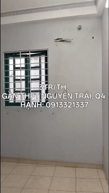 Cho thuê Phòng trọ Quận 4 Tp Hồ Chí Minh diện tích 30 m² giá 3 triệu/tháng