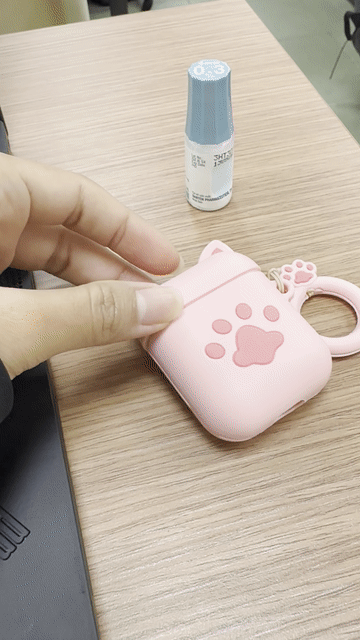 Tai nghe Apple AirPods 2 Trắng + Case Mèo màu hông. Mua bán Tivi, Âm thanh tại Quận 7 Tp Hồ Chí Minh được đăng bởi Nhật Linh hình 1