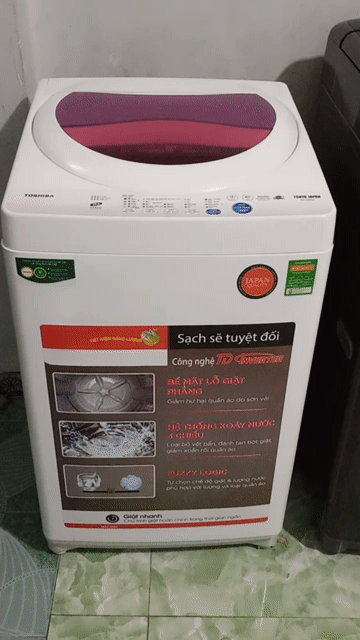 Máy giặt Toshiba 8kg giặt vắt êm ru bao lắp đặt . Mua bán Máy giặt tại Huyện Nhà Bè Tp Hồ Chí Minh được đăng bởi Tường Vy 2026 hình 1
