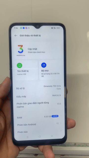 Realme V30 256GB Vàng Dimensity 700. Mua bán Điện thoại tại Quận 12 Tp Hồ Chí Minh được đăng bởi Tính hình 1