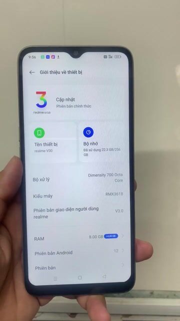 Realme V30 256GB Vàng Dimensity 700. Mua bán Điện thoại tại Quận 12 Tp Hồ Chí Minh được đăng bởi Tính hình 1