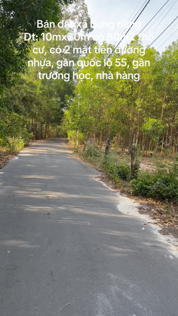 Mua bán Đất Huyện Xuyên Mộc Bà Rịa - Vũng Tàu diện tích 309 m² giá 1,7 tỷ