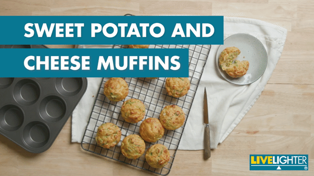 Sweet Potato Cheese Muffins