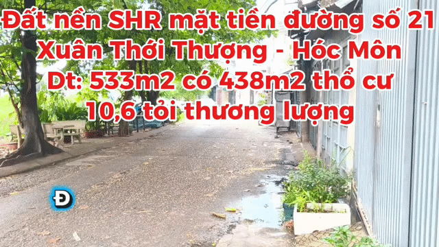 Mua bán Đất Huyện Hóc Môn Tp Hồ Chí Minh diện tích 533 m² giá 10,6 tỷ
