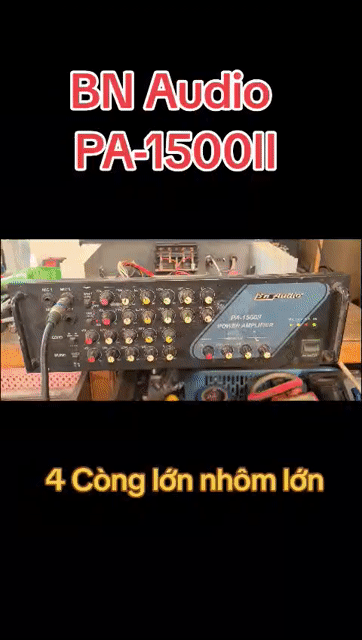 Amply BN Audio PA-1500II Đen. Mua bán Tivi, Âm thanh tại Huyện Châu Thành Sóc Trăng được đăng bởi Máy Khoan Máy Mài Hàng Bãi  Chợ Trà Quýt  hình 1