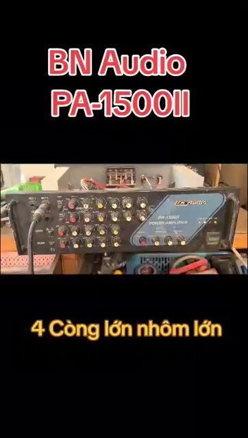Amply BN Audio PA-1500II Đen. Mua bán Tivi, Âm thanh tại Huyện Châu Thành Sóc Trăng được đăng bởi Máy Khoan Máy Mài Hàng Bãi  Chợ Trà Quýt  hình 1