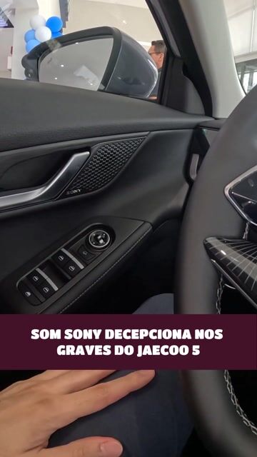 som Sony decepciona nos graves do Jaecoo 5