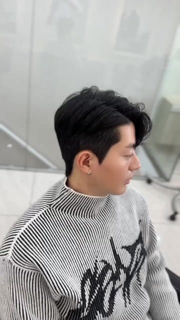 男士造型作品｜韓系側分線條