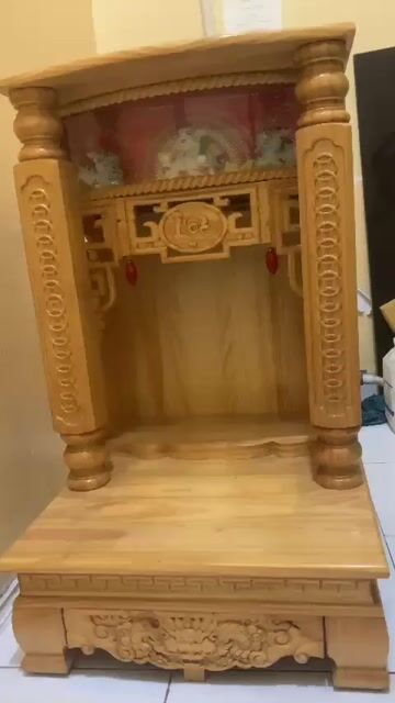 Bàn thờ Thần Tài gỗ nâu đã dùng. Mua bán Nội thất, đồ gia dụng khác tại Quận Gò Vấp Tp Hồ Chí Minh được đăng bởi Tên chưa cung cấp hình 1