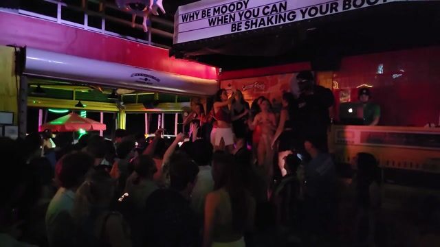 Bar/club party, swimwear