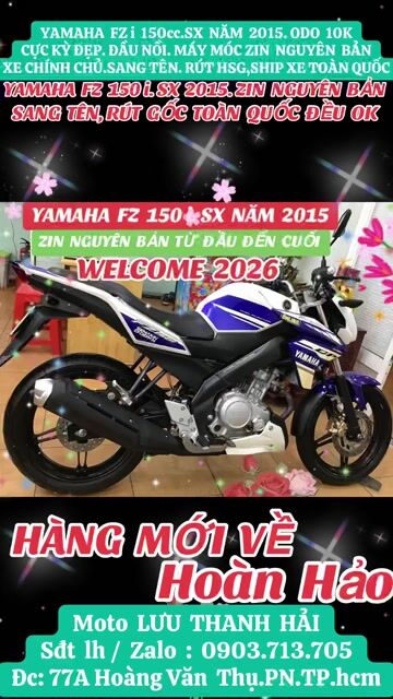 FZ i 150. SX NĂM 2015. ODO 10K.XE ĐẸP.MÁY MÓC ZIN. Mua bán Xe máy tại Quận Phú Nhuận Tp Hồ Chí Minh được đăng bởi MOTO LUU THANH HAI  77A hình 1