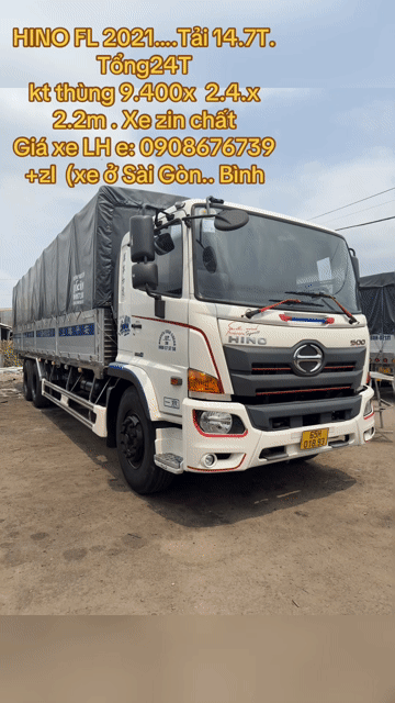 Hino FL 2021…Tải 14.7T .. tổng 24T. Mua bán Xe tải, xe ben tại Huyện Bình Chánh Tp Hồ Chí Minh được đăng bởi Bãi Xe Ô tô Cường Phát hình 1