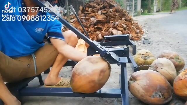 Máy lột vỏ dừa. Mua bán Đồ chuyên dụng, Giống nuôi trồng tại Huyện Cao Lãnh Đồng Tháp được đăng bởi bằng  hình 1