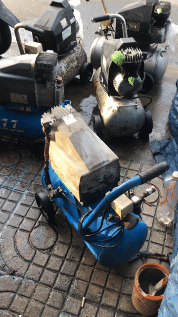 Máy nén khí có dầu , máy bãi bình 25 lít. Mua bán Đồ chuyên dụng, Giống nuôi trồng tại Thành phố Quảng Ngãi Quảng Ngãi được đăng bởi Mỹ Trinh hình 1