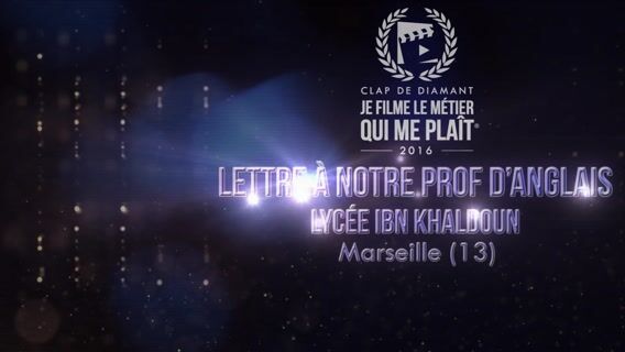 Lettre à notre professeur d'Anglais