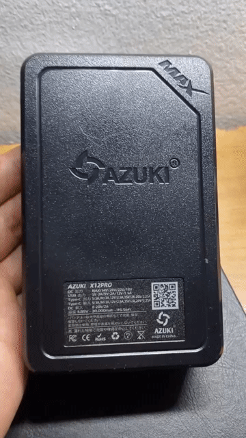 Pin sạc dự phòng AZUKI X12Pro Đen. Mua bán Phụ kiện (Màn hình, Chuột...) tại Huyện Sóc Sơn Hà Nội được đăng bởi Nguyễn Trung Hiếu hình 1