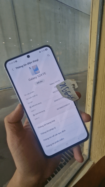 Samsung S24 FE 5G Nguyên zin áp bảo hành 6 tháng. Mua bán Điện thoại tại Quận Ninh Kiều Cần Thơ được đăng bởi dienthoaidao hình 1