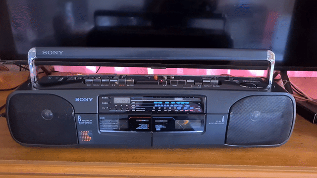 Đài cassette Sony CFS-W404 Đen. Mua bán Tivi, Âm thanh tại Thành phố Trà Vinh Trà Vinh được đăng bởi Tâm hình 1