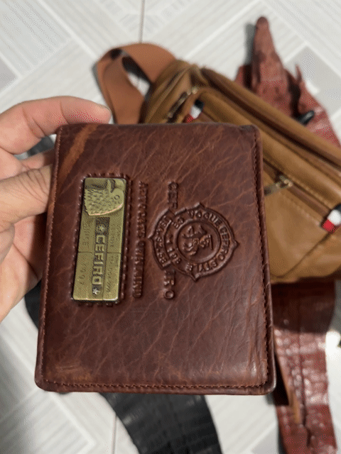 Ví da nam Cefiro da nâu. Mua bán Túi xách tại Thành phố Thuận An Bình Dương được đăng bởi Shop Đồ Da Thật hình 1