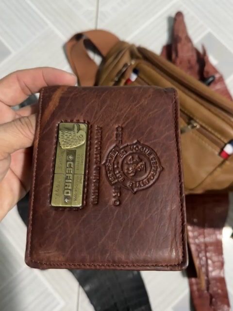 Ví da nam Cefiro da nâu. Mua bán Túi xách tại Thành phố Thuận An Bình Dương được đăng bởi Shop Đồ Da Thật hình 1