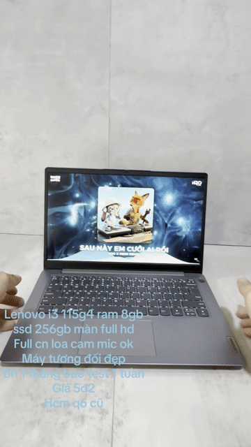 Lenovo IdeaPad 3 i3 1115g4 8GB/256GB Xám. Mua bán Laptop tại Quận 6 Tp Hồ Chí Minh được đăng bởi Máy Tính Bảo Ngọc hình 1