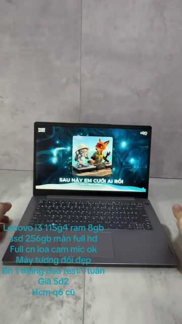 Lenovo IdeaPad 3 i3 1115g4 8GB/256GB Xám. Mua bán Laptop tại Quận 6 Tp Hồ Chí Minh được đăng bởi Máy Tính Bảo Ngọc hình 1
