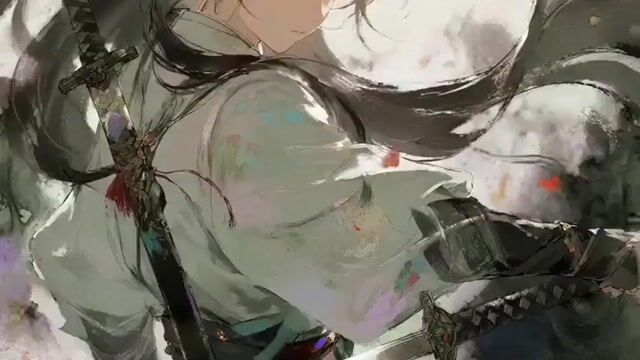 Watercolor Ink Sword Performance