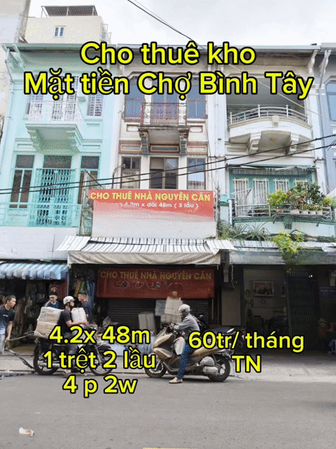 Cho thuê Nhà ở Quận 6 Tp Hồ Chí Minh diện tích 202 m² giá 60 triệu/tháng