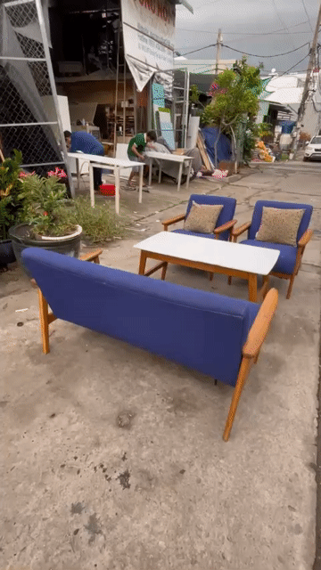 sofa gỗ sồi. Mua bán Bàn ghế tại Quận Bình Tân Tp Hồ Chí Minh được đăng bởi HÀNG THANH LÝ NỘI THẤT 268 hình 1