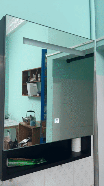 100% mới Tủ lavabo đen *** có kính & đèn led. Mua bán Thiết bị vệ sinh, nhà tắm tại Quận 3 Tp Hồ Chí Minh được đăng bởi TÚ hình 1