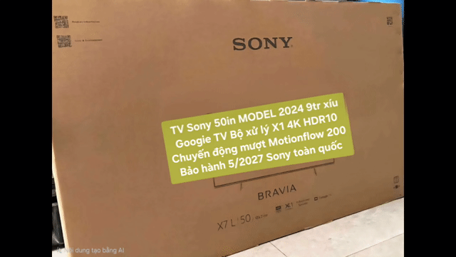 TV 4K Sony 50X77L 50in 4K Google TV BảoHành 5/2027. Mua bán Tivi, Âm thanh tại Quận 8 Tp Hồ Chí Minh được đăng bởi Nguyen nguyen hình 1