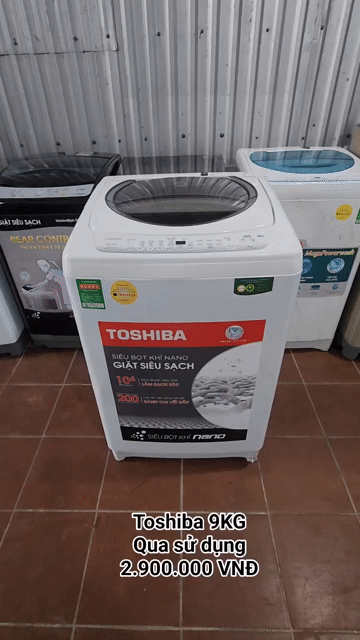 Máy giặt Toshiba 9KG Trắng. Mua bán Máy giặt tại Thành phố Sóc Trăng Sóc Trăng được đăng bởi Điện Lạnh Hoàng Khải hình 1