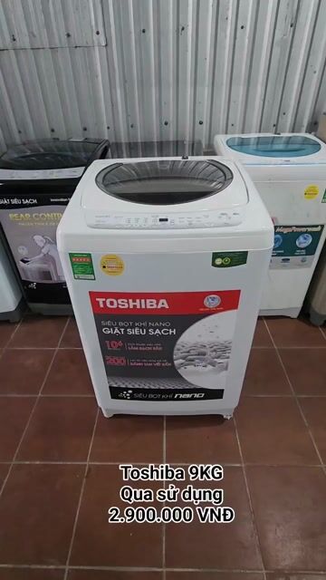 Máy giặt Toshiba 9KG Trắng. Mua bán Máy giặt tại Thành phố Sóc Trăng Sóc Trăng được đăng bởi Điện Lạnh Hoàng Khải hình 1