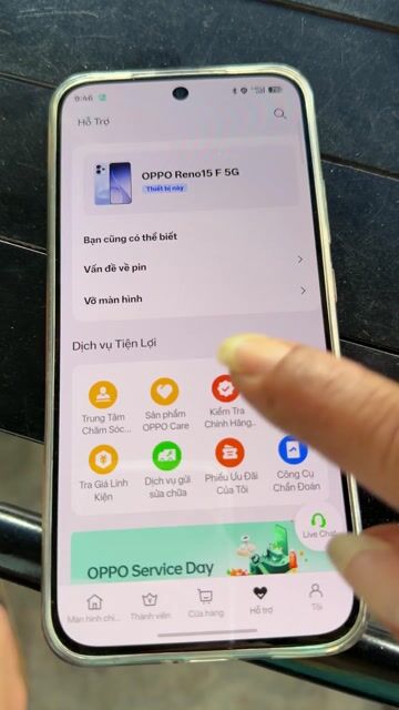 Oppo Reno 15F 5G xanh 256GB. Mua bán Điện thoại tại Thị xã Phú Mỹ Bà Rịa - Vũng Tàu được đăng bởi Lê minh thọ hình 1
